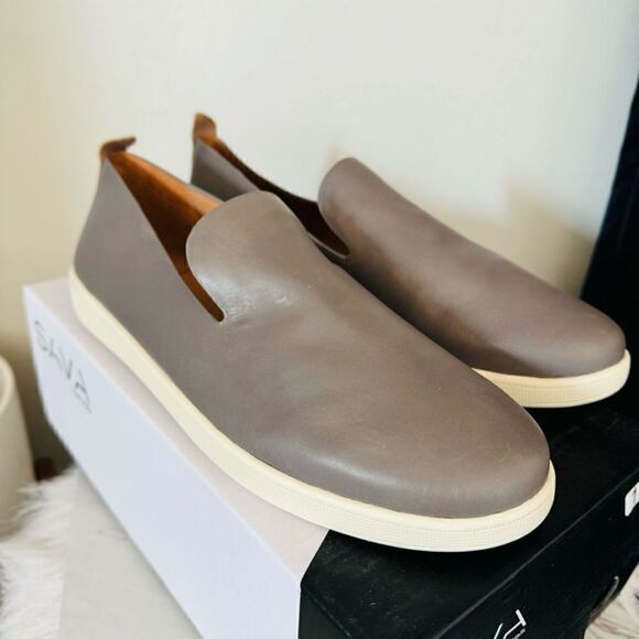SAVA Nell Flat Italian Leather Slip on Shoe, Size 11.5/12, Euro 42, Gray, NWT - Picture 2 of 16
